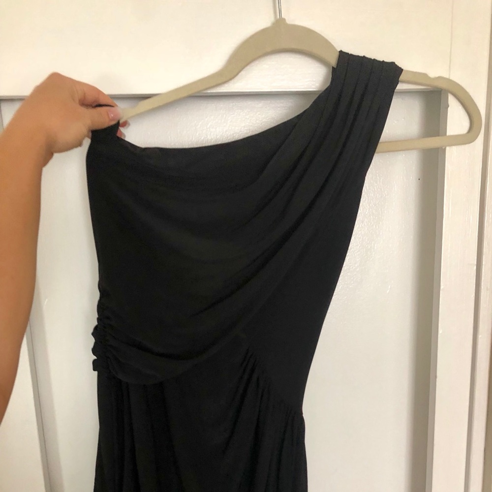 Little black dress—one shoulder!